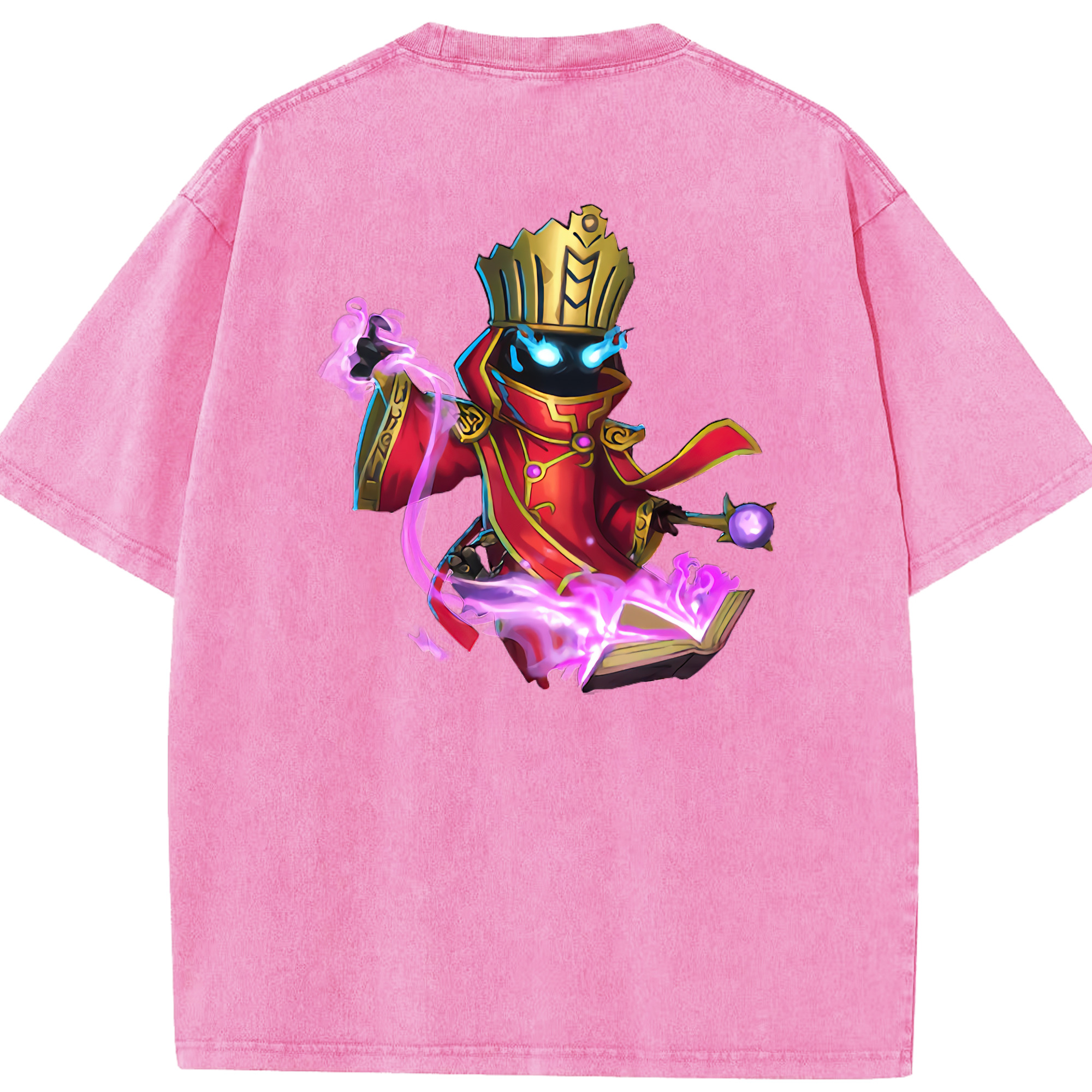 リーグ・オブ・レジェンド League of Legends LOL 綿100% ヴィンテージ風 半袖Tシャツ（背面プリント）